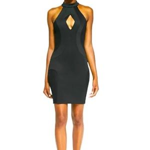 Sexy black halter dress